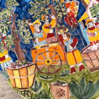 grande piatto in ceramica LA MUSA