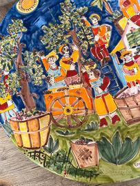 grande piatto in ceramica LA MUSA