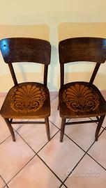 Coppia di sedie vintage