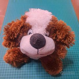 Peluche Cagnolino Marrone e Bianco