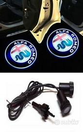 Logo auto led alfa romeo per portiera