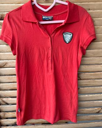 T-shirt modello a polo Blauer