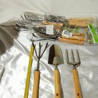 set 3 pezzi da giardinaggio, inox.