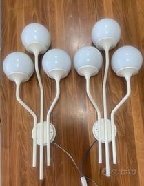 Coppia di lampade applique Reggiani anni 70