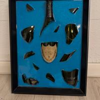 quadro in resina champagne 