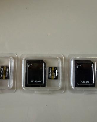 3 Schede MicroSD PRO Plus 512GB