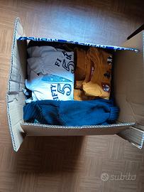 scatolone pieno di vestiti 18-24 mesi bambino 