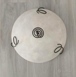 PLAFONIERA IN FERRO BATTUTO 