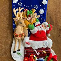 calza Befana e Natale cucita a mano - Toys