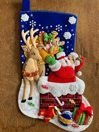 calza Befana e Natale cucita a mano - Toys