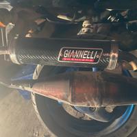 Marmitta cilindro e carburatore