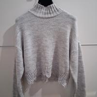 maglione crop grigio tally weijl 
