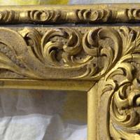 ANTICA CORNICE 300X175 SPECCHIERA DORATA SCOLPITA