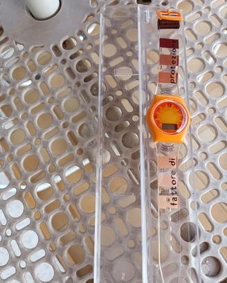 Orologio gadget vintage di Ambre Solaire (Garnier)