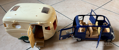 Sylvanian Families auto e caravan