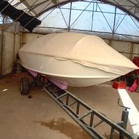 Barca in legno a motore 