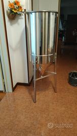Fermentatore inox tronco conico 130 litri