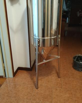 Fermentatore inox tronco conico 130 litri