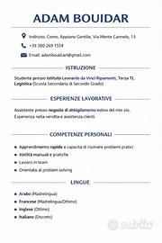 Aiuto negozio / Cameriere