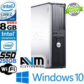 MiniPC Dell OptiPlex, Win10, Q8300, RAM 8GB, SSD