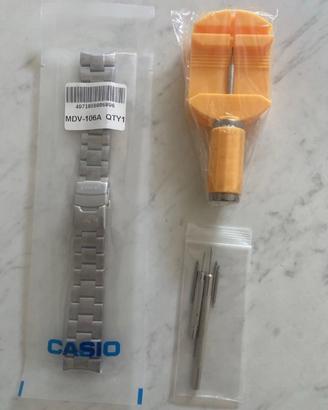 Bracciale Oyster acciaio   per Casio Duro Marlin