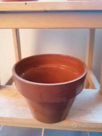 3 vasi di terracotta per piante 