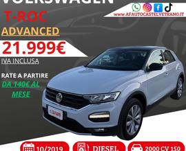 Volkswagen T-Roc 2.0 TDI SCR 150 CV Advanced BlueM