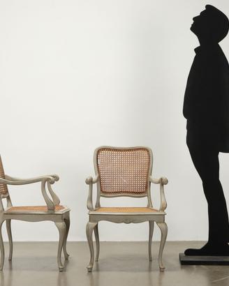 Coppia di Poltroncine Laccate - Inizio XX Secolo
