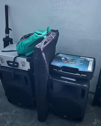 Impianto audio-DJ completo