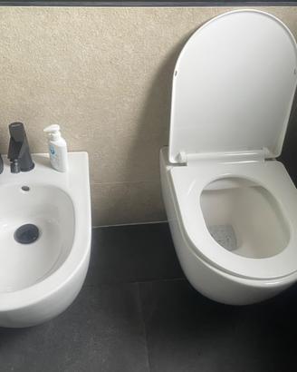 Sanitari bagno sospesi coppia