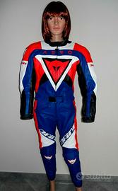 Tuta Moto in Pelle Divisibile DAINESE Tg. 42 NUOVA