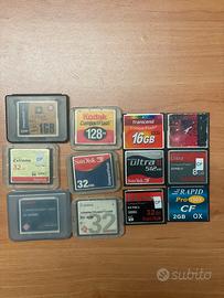 Schede compact Flash 12 pezzi