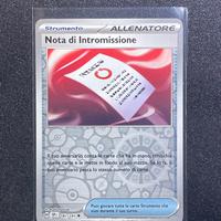 NOTA DI INTROMISSIONE - REVERSE - 181/191