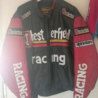 giubotto aprilia chesterfield max biaggi nero ross