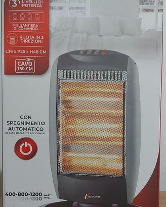 Stufa elettrica alogena 1200W (400+400+400)