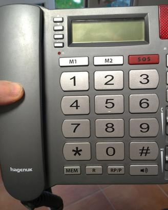 Telefono tasti grandi con filo Hagenuk