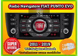 Radio CarPlay 7 pollici Fiat punto 2011-2020