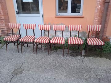 6 poltroncine anni 50