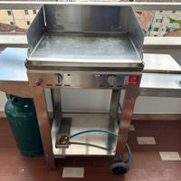 Barbecue plancha a gas