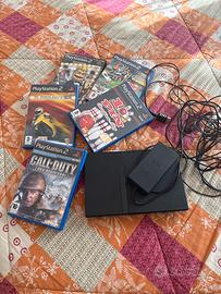playstation2 slim con 5 giochi