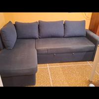 Divano letto angolare IKEA blu