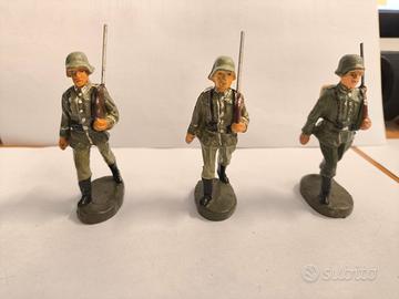 Lotto 3 Soldatini in Pasta Elastolin Germany - Fan