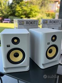 KRK ROKIT 7 G4 WHITE EDITION - CON BOX ORIGINALI