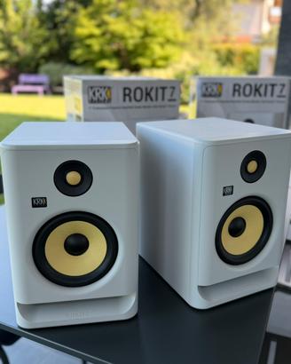 KRK ROKIT 7 G4 WHITE EDITION - CON BOX ORIGINALI