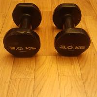 Manubri Pesi Domyos Gommati 3Kg + 3Kg 