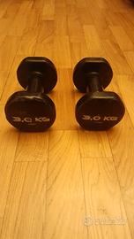 Manubri Pesi Domyos Gommati 3Kg + 3Kg 