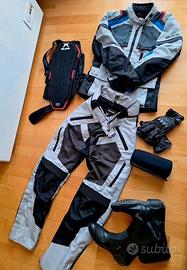 tuta moto, guanti stivali tutto completto