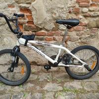 Bmx bianca per ragazzo, bambino, adulto