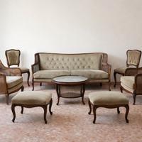 Salotto vintage anni 50  paglia di vienna 