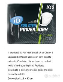 Assorbente uomo 16 conf. da 10pcz.